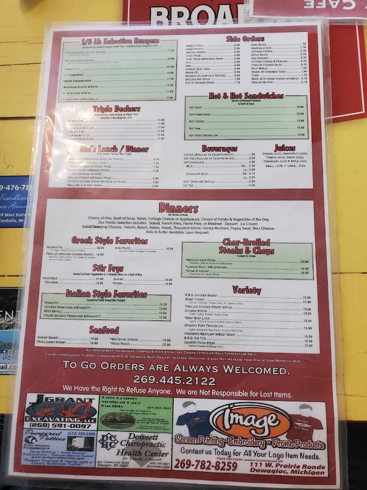 Broadway Cafe Menu image 3